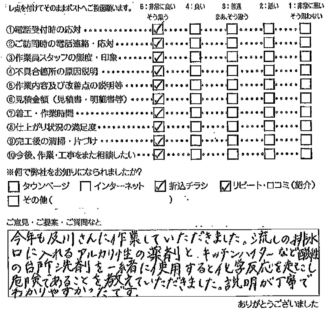 【台所詰まり】仙台市泉区館　K様